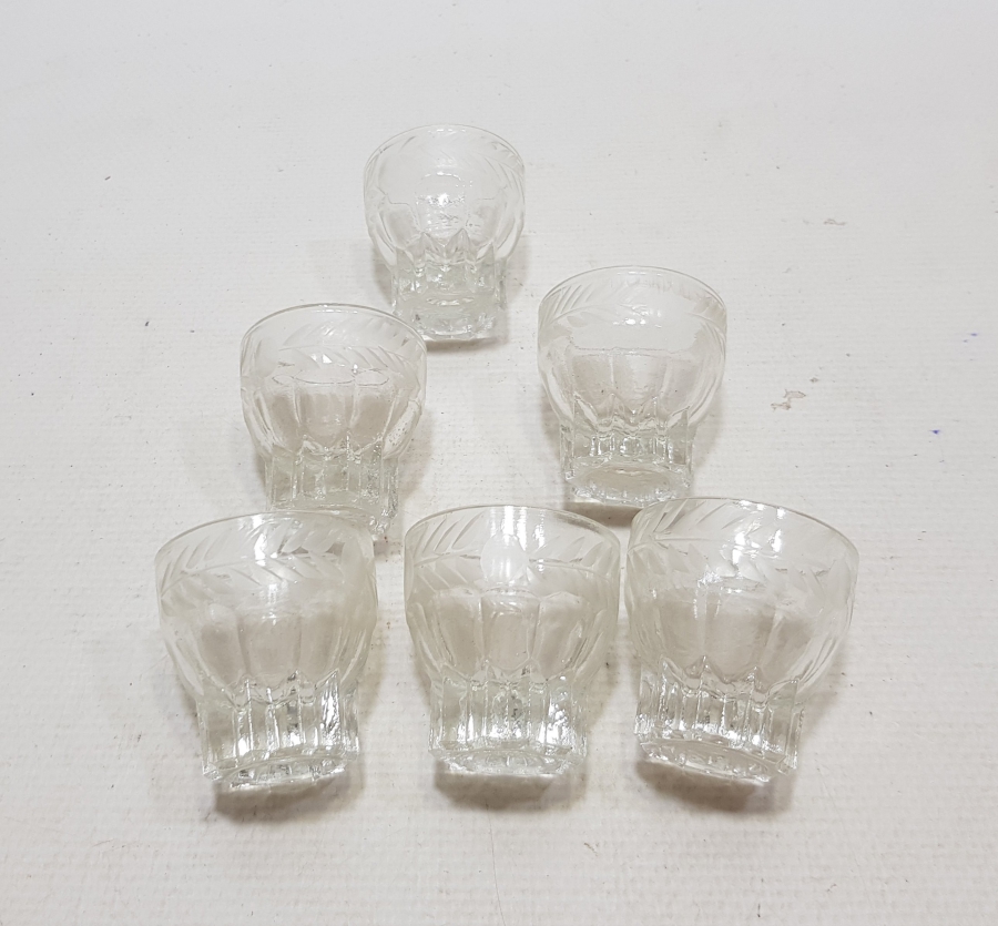 KRİSTAL KESME İŞÇİLİKLİ ANTİKA SHOT BARDAĞI TAKIMI