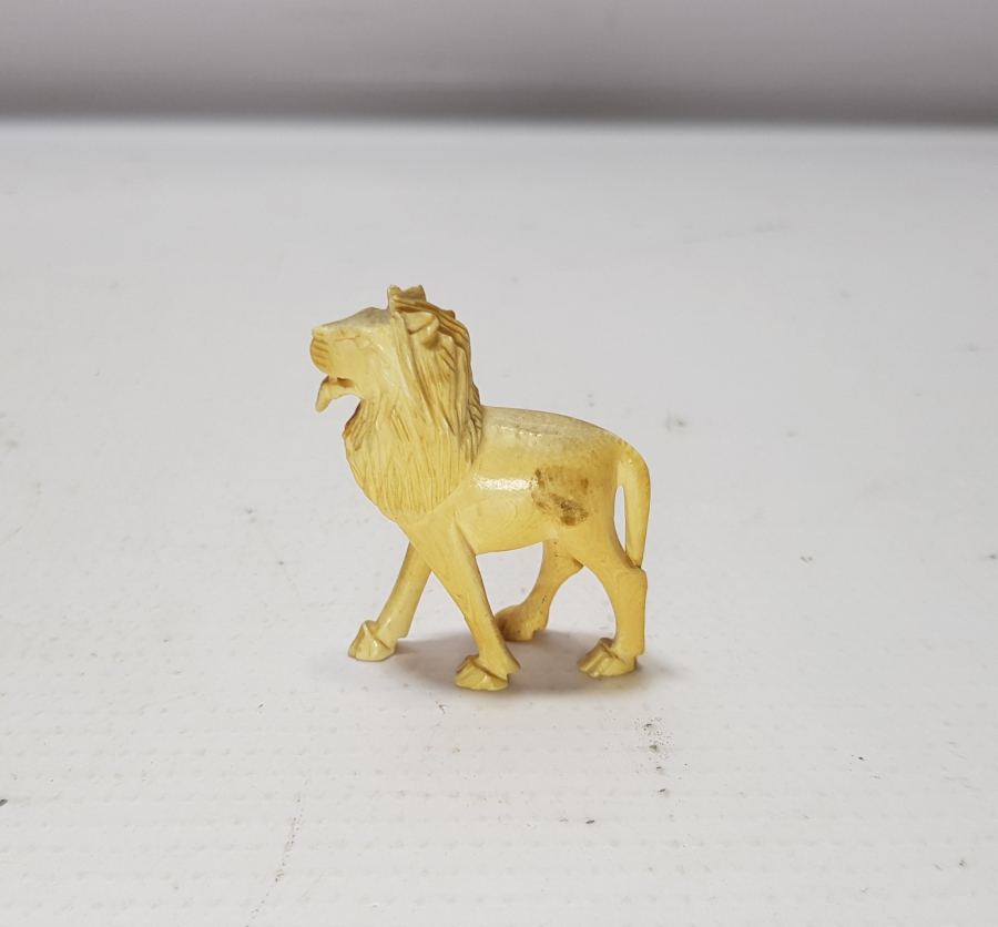 OSMANLI DÖNEMİ FİLDİŞİNDEN MAMUL ASLAN FORMLU FİGÜR