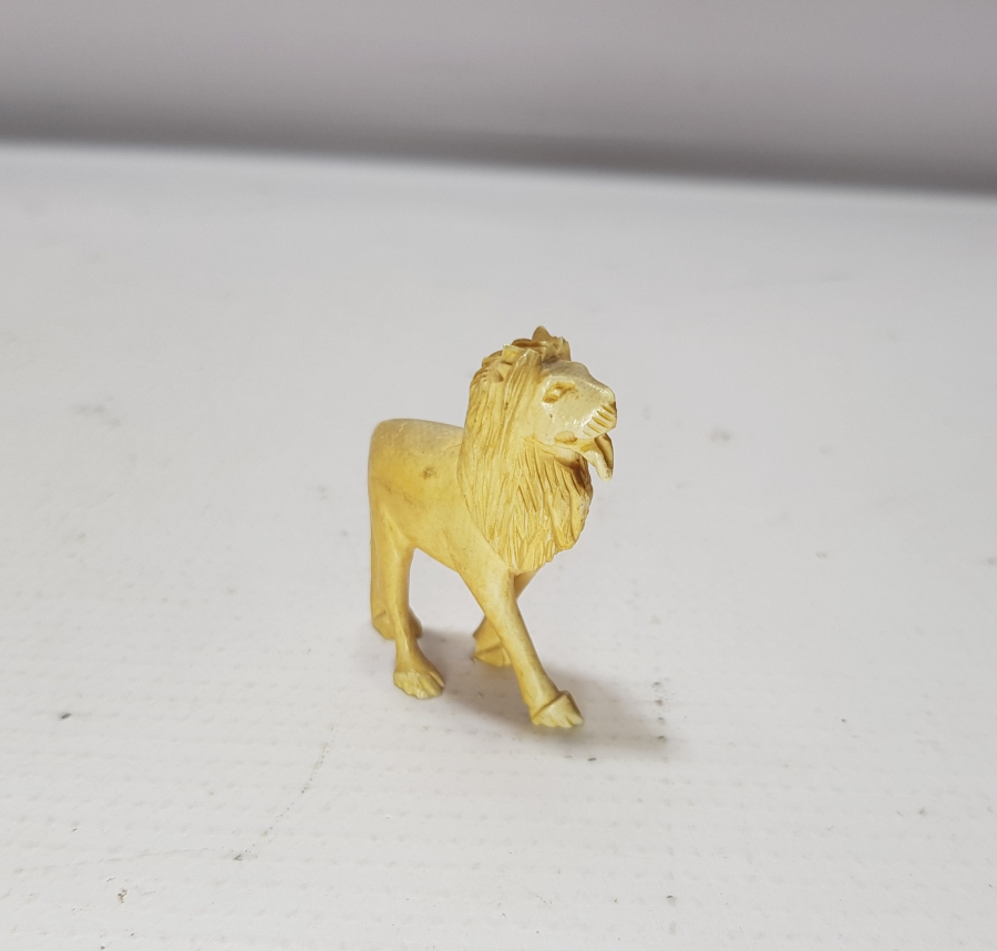 OSMANLI DÖNEMİ FİLDİŞİNDEN MAMUL ASLAN FORMLU FİGÜR