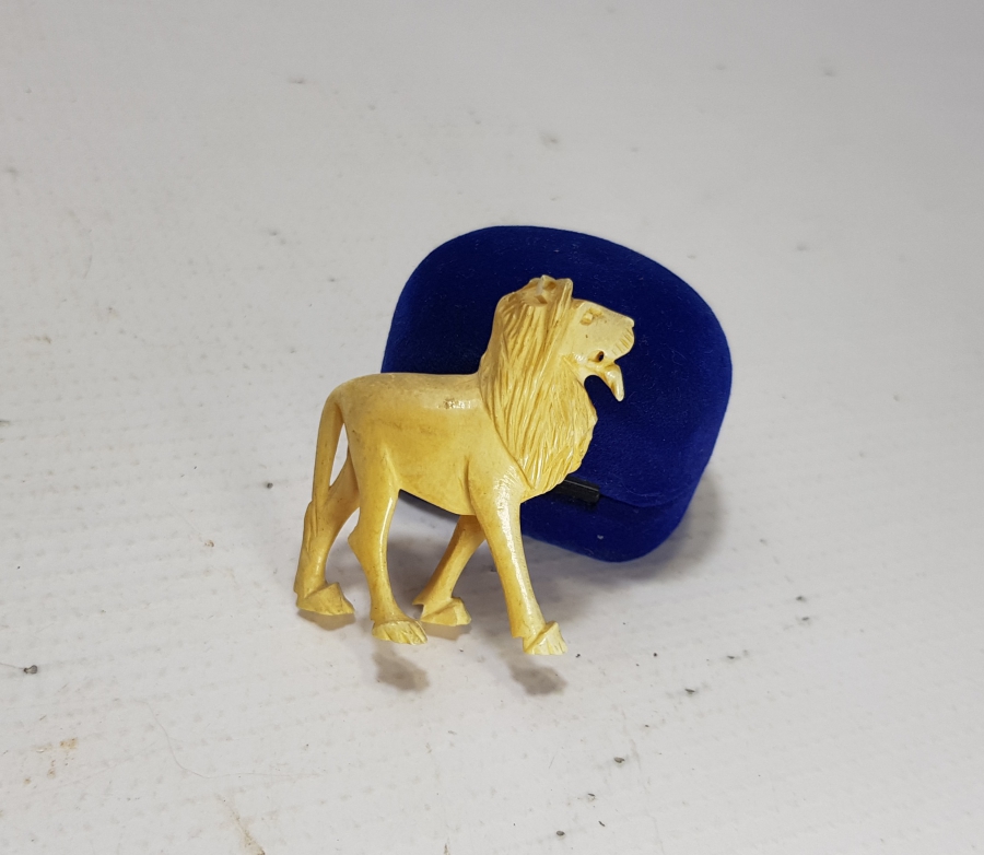 OSMANLI DÖNEMİ FİLDİŞİNDEN MAMUL ASLAN FORMLU FİGÜR