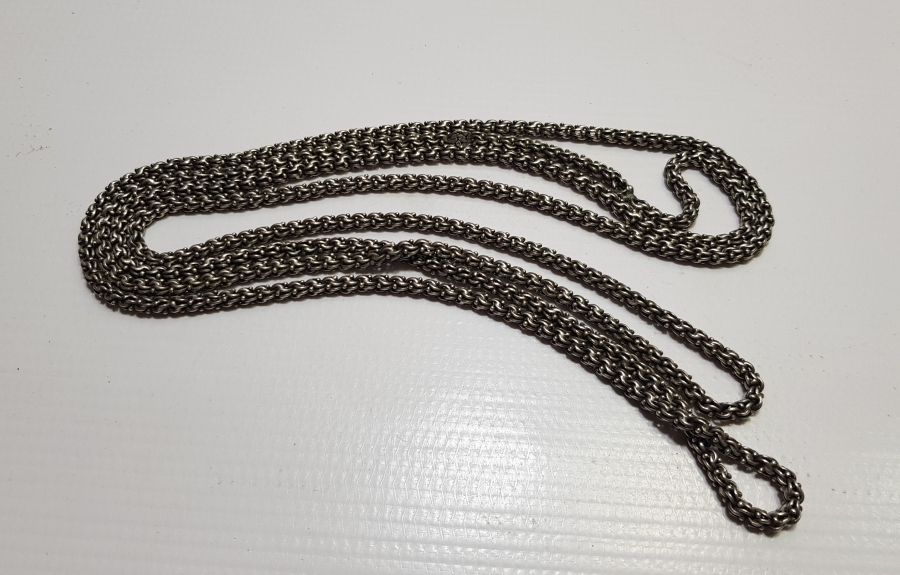 ÜZERİ TUĞRALI OSMANLI DÖNEMİ KALIN MODEL GÜMÜŞ ARNAVUT ZİNCİR CEP SAATİ KÖSTEĞİ