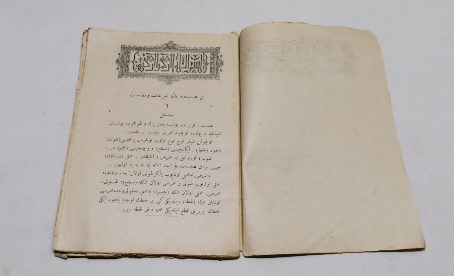 OSMANLI DÖNEMİ OSMANLICA YAZILI MEBADİ-İ HENDESE