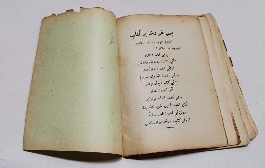 1927 TARİHLİ OSMANLICA YAZILI ROMAN