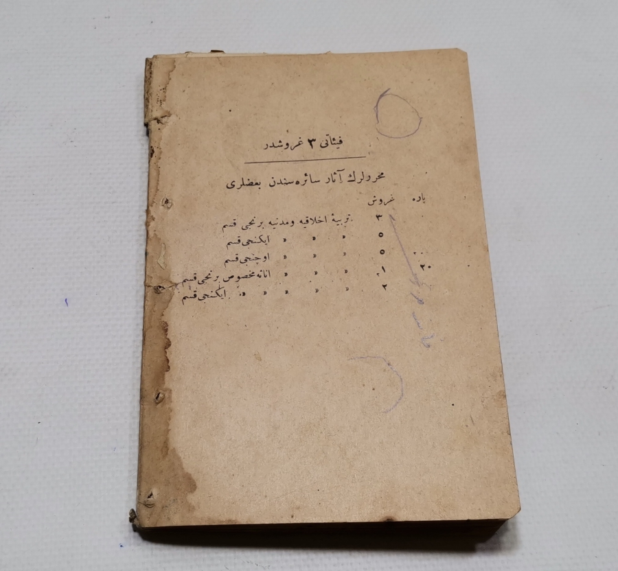 TERBİYE-İ AHLAKİYYE VE MEDENİYYE İSİMLİ OSMANLI DÖNEMİ BASKI KİTAP