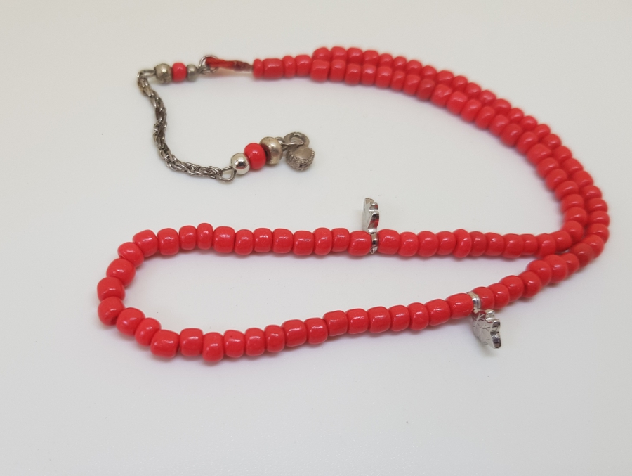 MERCAN TAŞINDAN MAMUL ANTİKA NAMAZ TESPİHİ