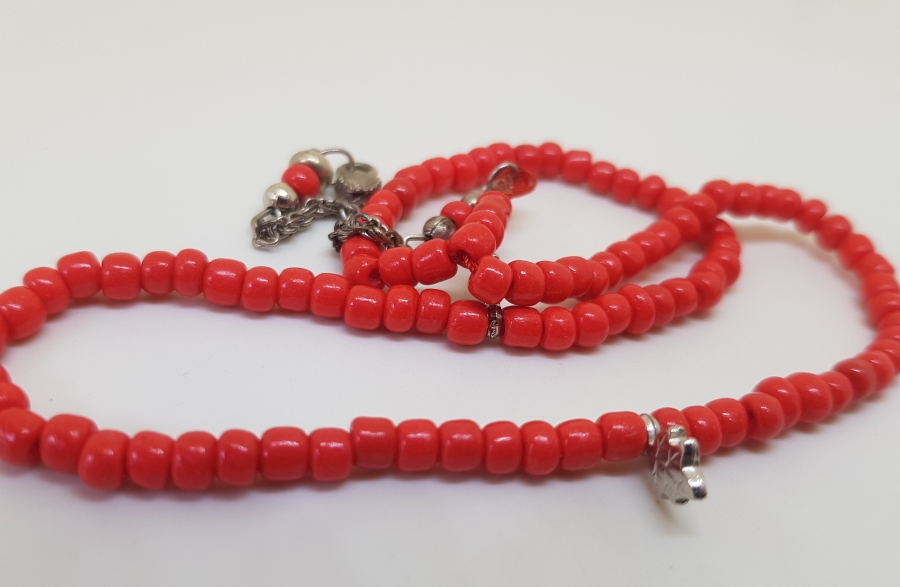 MERCAN TAŞINDAN MAMUL ANTİKA NAMAZ TESPİHİ