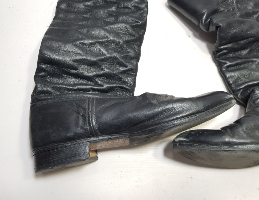 ANTİKA EL YAPIMI DERİDEN MAMUL EFE İŞİ KÖRÜKLÜ ÇİZME