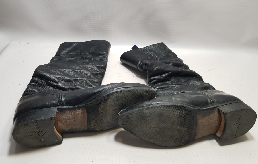 ANTİKA EL YAPIMI DERİDEN MAMUL EFE İŞİ KÖRÜKLÜ ÇİZME