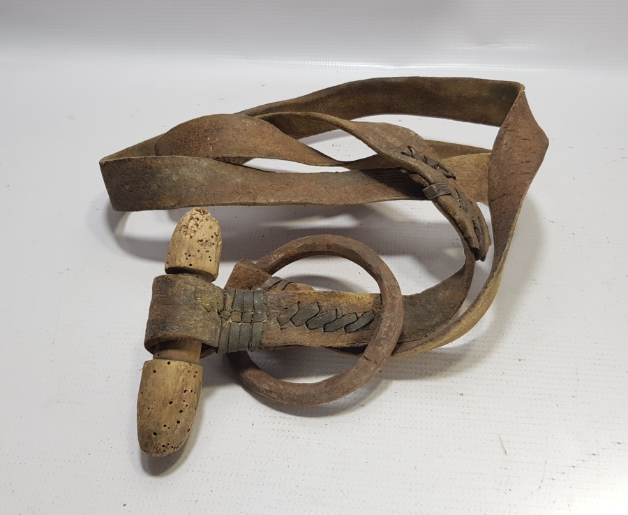 OSMANLI DÖNEMİ NADİR DERİ HAMAL İPİ