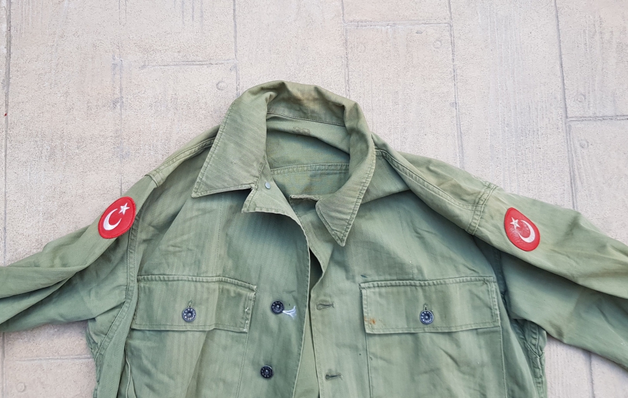 KORE SAVAŞI DÖNEMİ ÇOK NADİR KOLU AY YILDIZ PEÇLİ SUBAY CEKETİ