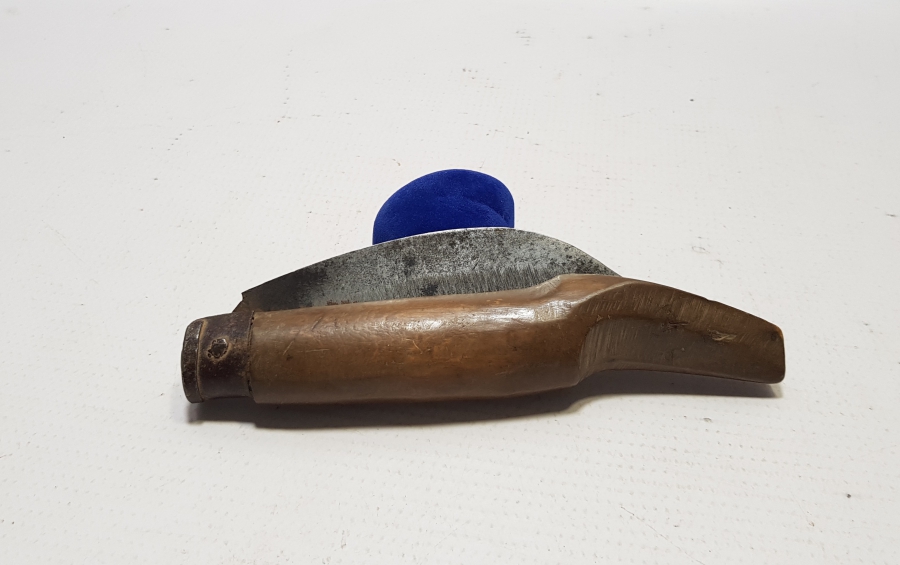 ÜZERİ OSMANLICA YAZILI OSMANLI DÖNEMİ BURSA İŞİ EL YAPIMI BAĞ BIÇAĞI