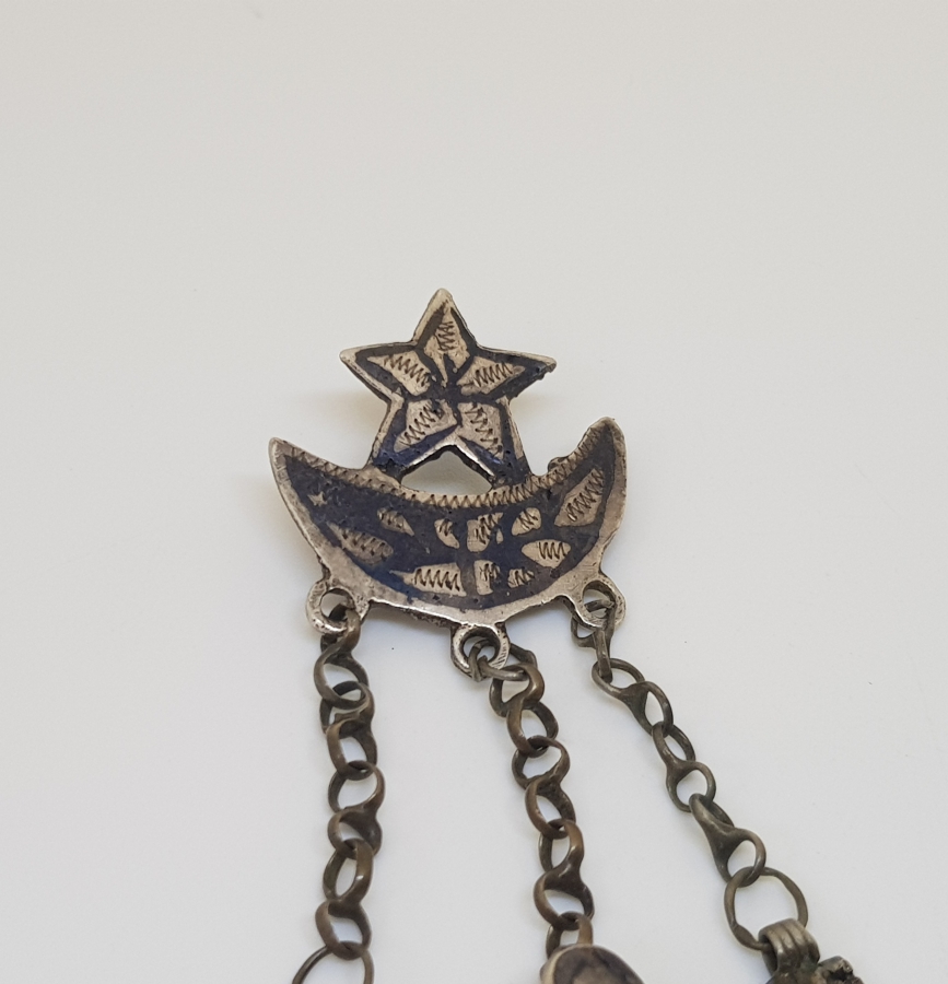 OSMANLI DÖNEMİ SAVAT İŞÇİLİKLİ GÜMÜŞ VAN İŞİ KÖSTEK SALLAMASI