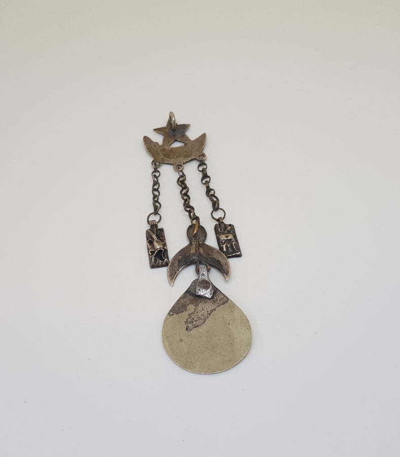 OSMANLI DÖNEMİ SAVAT İŞÇİLİKLİ GÜMÜŞ VAN İŞİ KÖSTEK SALLAMASI