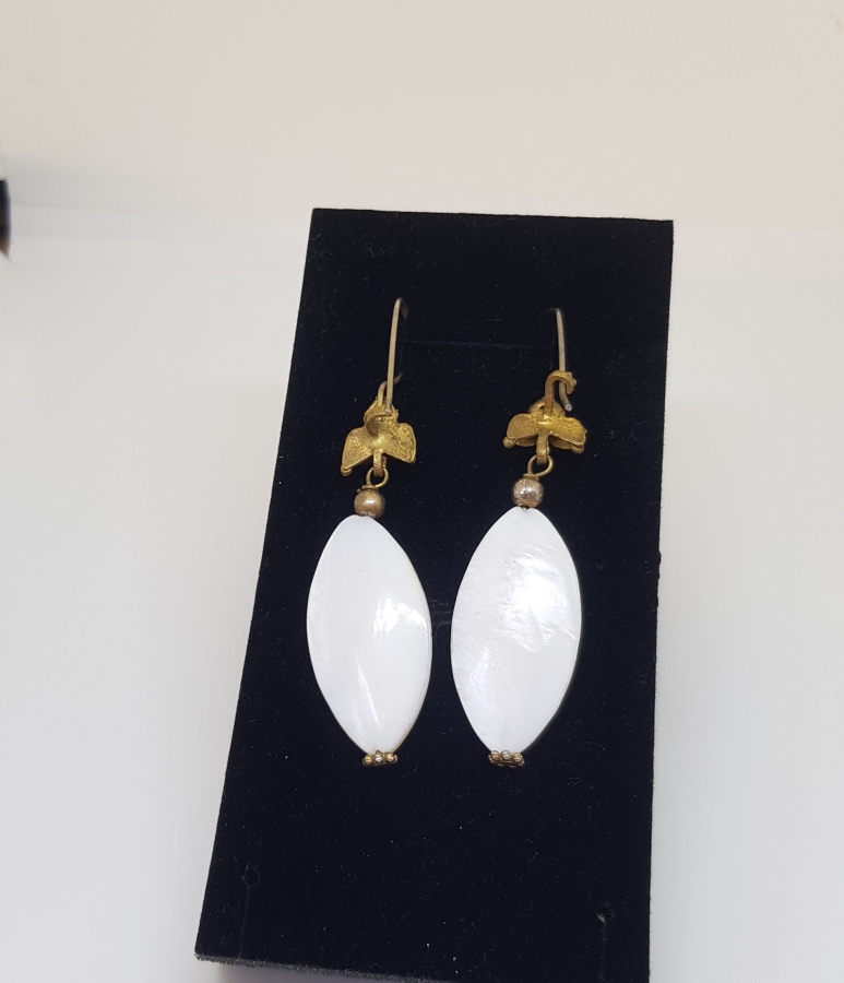 ÖZEL YAPIM İNCİLİ VE SEDEFLİ OSMANLI DÖNEMİ KÜPE