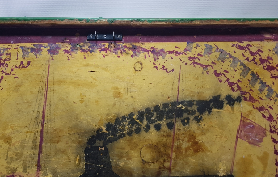 OSMANLI DÖNEMİ EL BOYAMA GEMİLİ SANDIK KAPAĞI