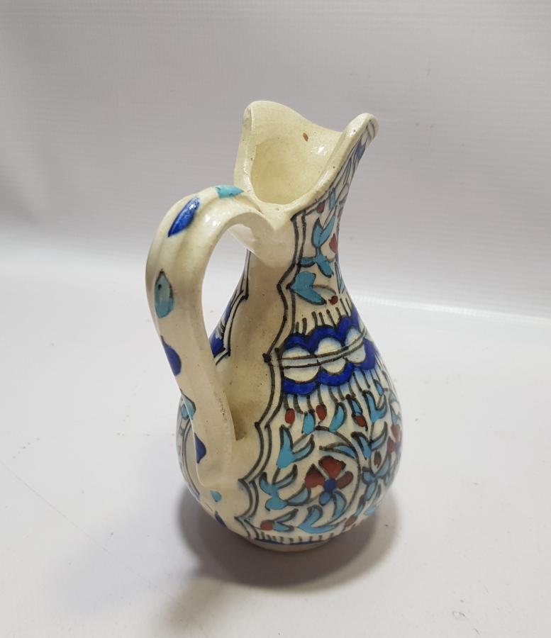 OSMANLI DÖNEMİ EL BOYAMA KÜTAHYA RAKI KARAFAKİSİ