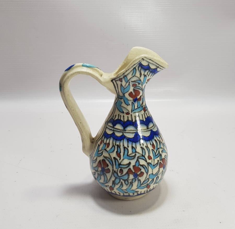 OSMANLI DÖNEMİ EL BOYAMA KÜTAHYA RAKI KARAFAKİSİ