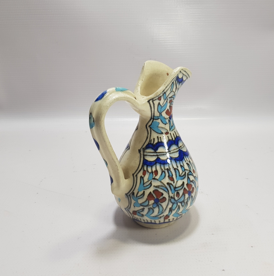 OSMANLI DÖNEMİ EL BOYAMA KÜTAHYA RAKI KARAFAKİSİ