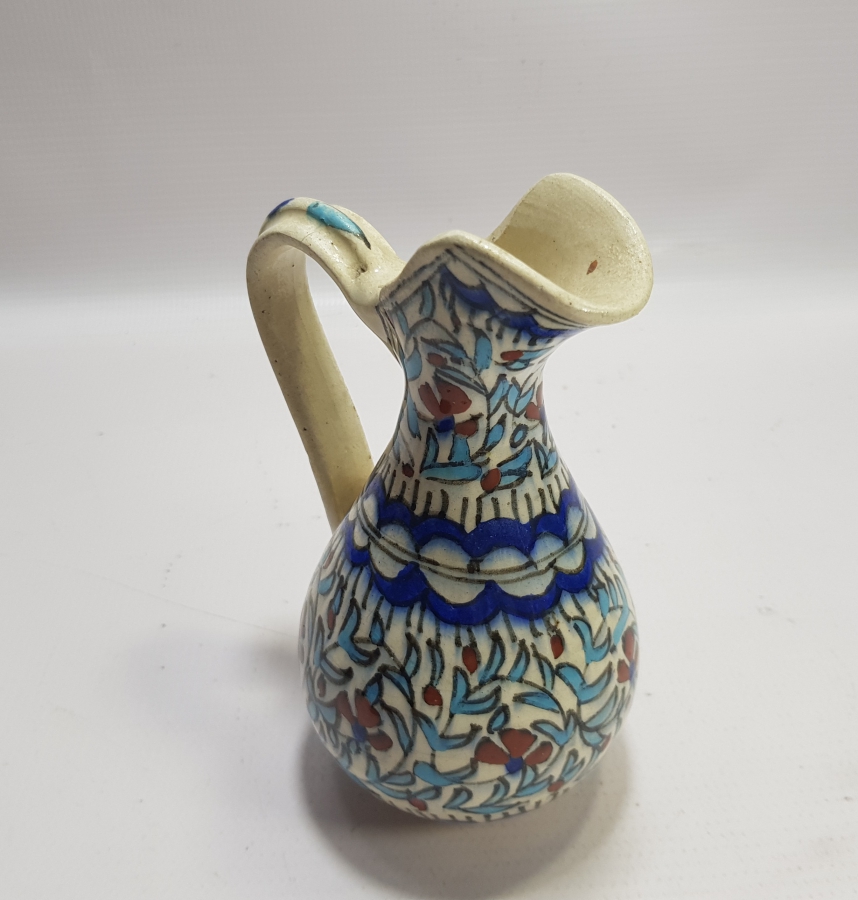 OSMANLI DÖNEMİ EL BOYAMA KÜTAHYA RAKI KARAFAKİSİ