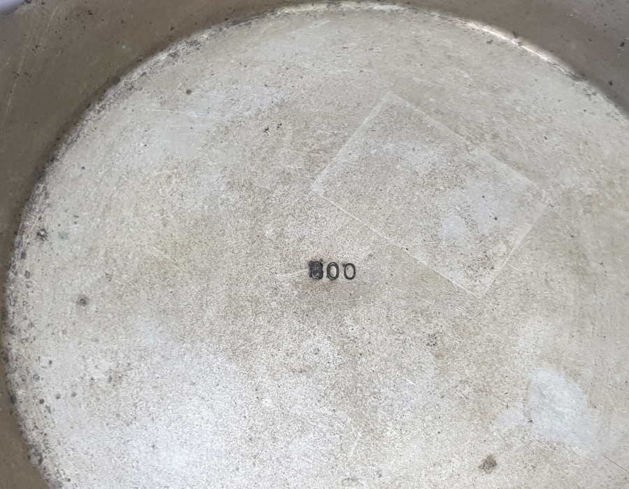 TESTERE VE KALEM İŞÇİLİKLİ ANTİKA GÜMÜŞ İFTARİYELİK