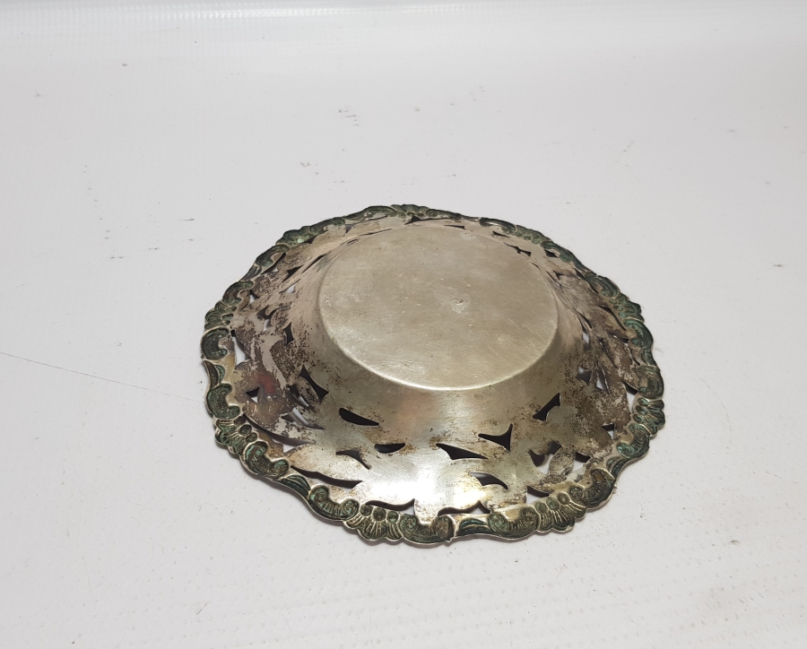 TESTERE VE KALEM İŞÇİLİKLİ ANTİKA GÜMÜŞ İFTARİYELİK