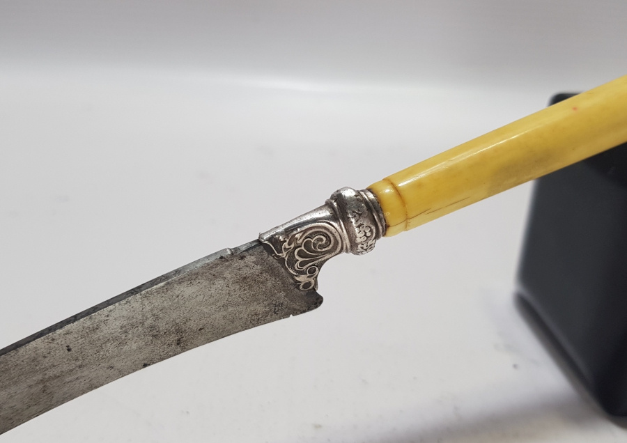 OSMANLI DÖNEMİ MORS DİŞİ SAPLI NADİR KAMA