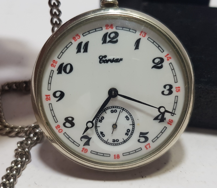 MOTOSİKLETÇİ GÖRSELLİ ÖZEL YAPIM KURMALI ANTİKA CEP SAATİ