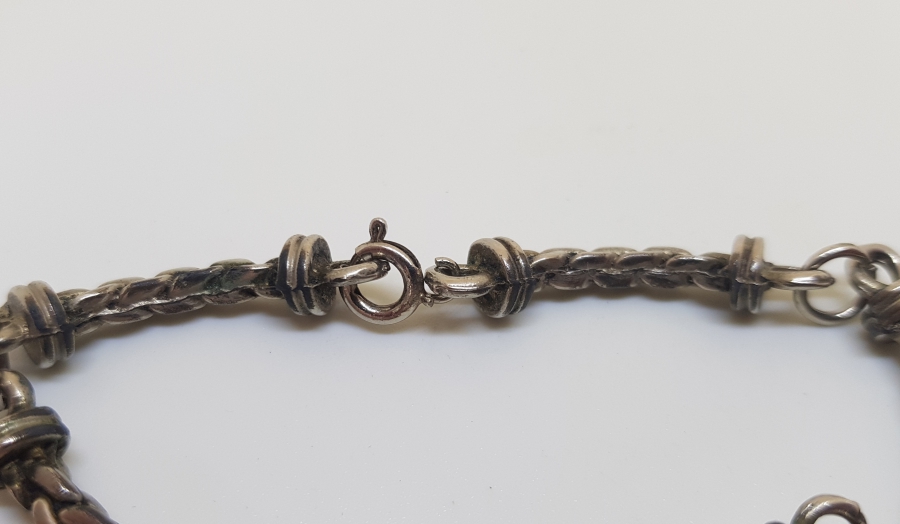 ÖZEL YAPIM ANTİKA GÜMÜŞ BİLEKLİK