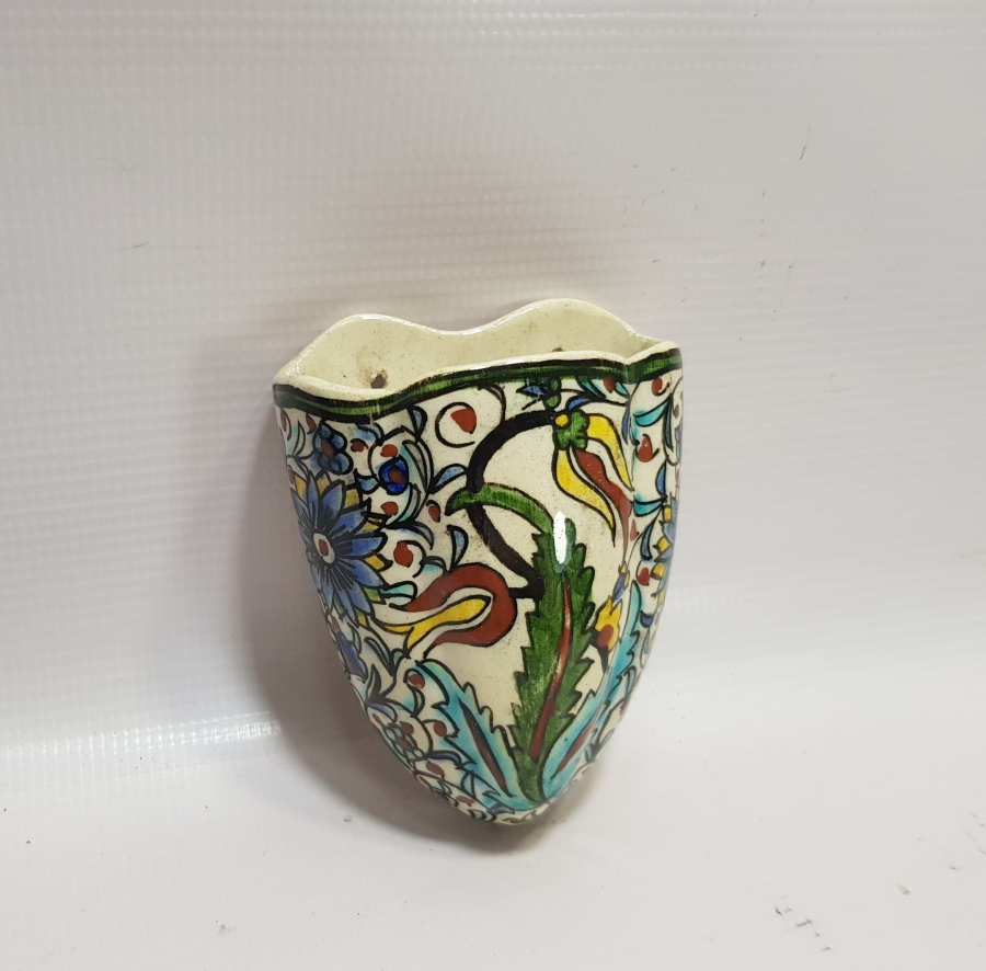 OSMANLI DÖNEMİ EL BOYAMA ÇOK NADİR LALE SAKSISI