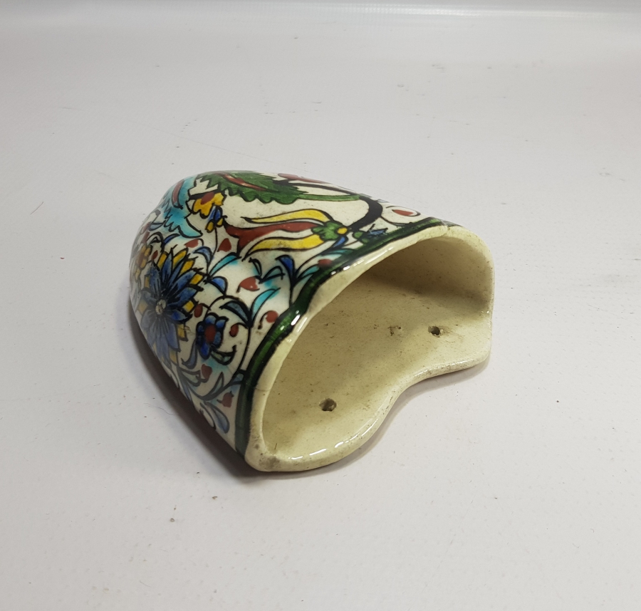 OSMANLI DÖNEMİ EL BOYAMA ÇOK NADİR LALE SAKSISI