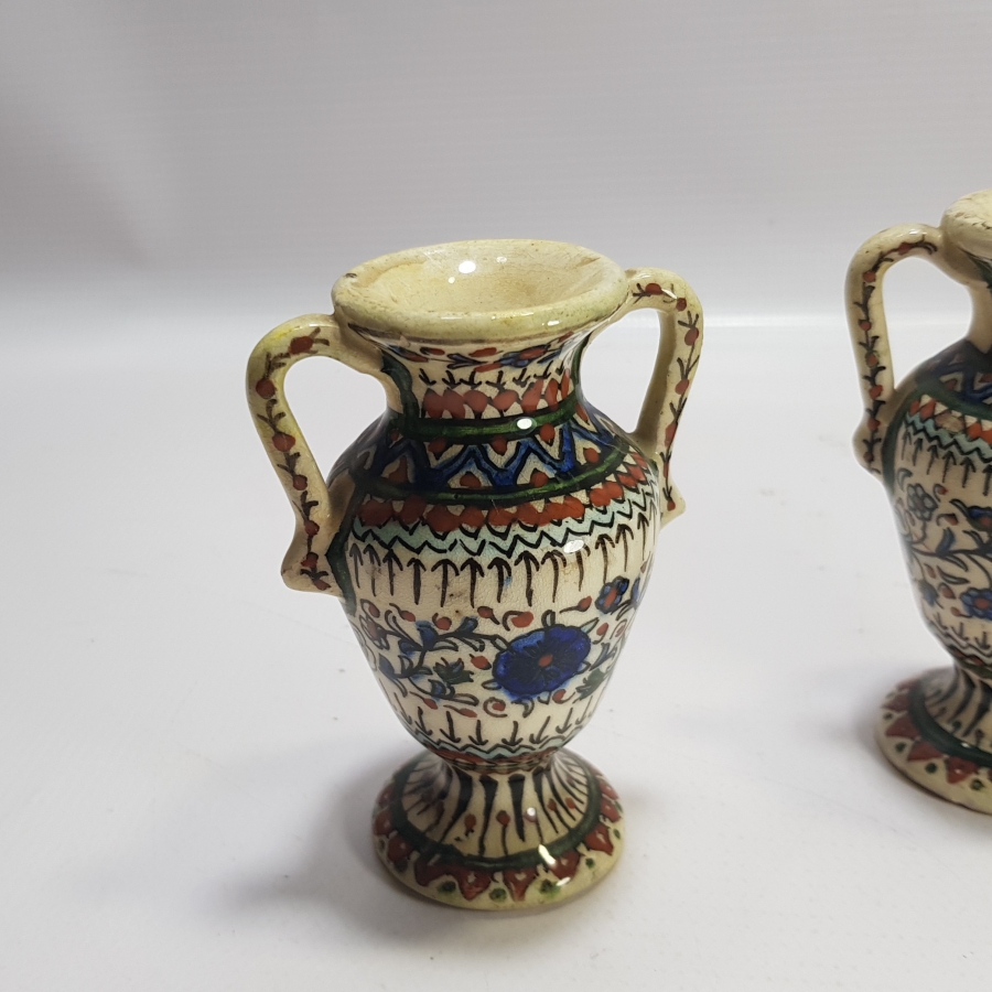 OSMANLI DÖNEMİ ÇOK NADİR KÜTAHYA ÇİFT VAZO