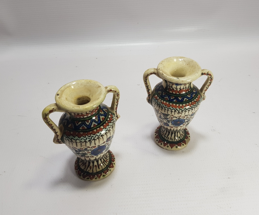 OSMANLI DÖNEMİ ÇOK NADİR KÜTAHYA ÇİFT VAZO