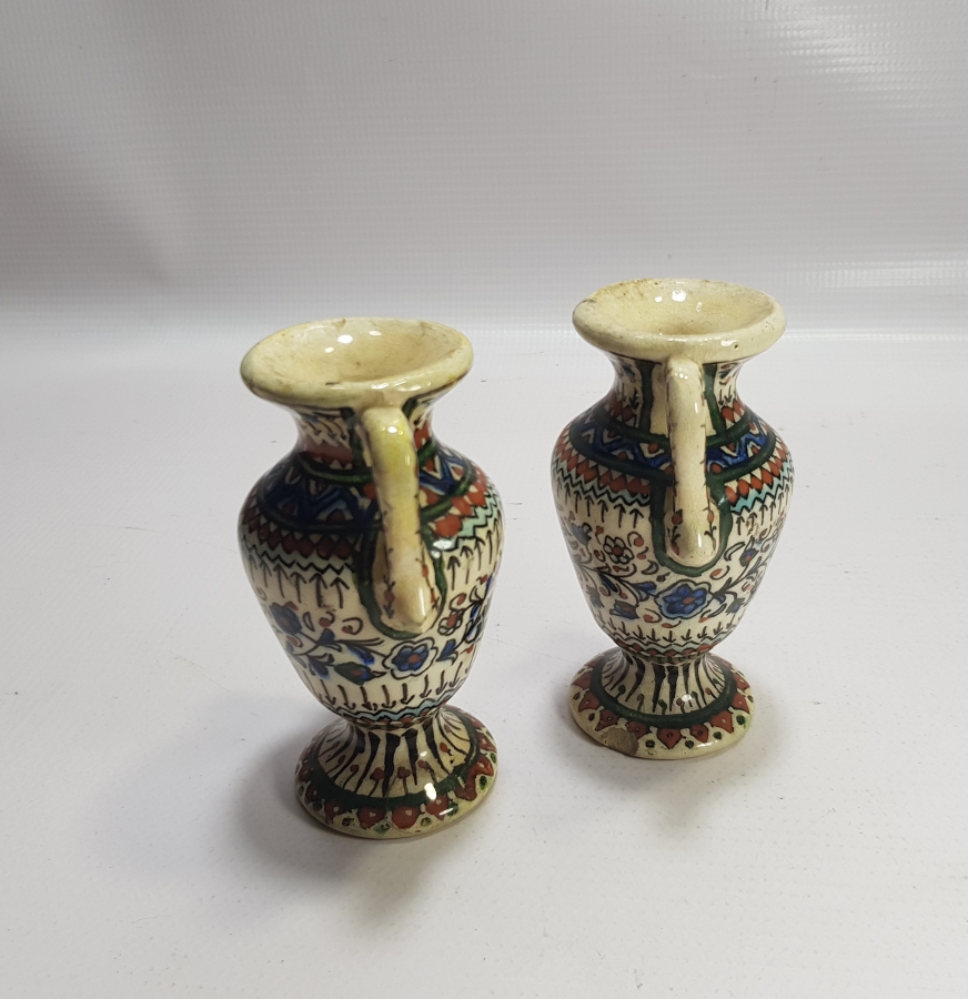 OSMANLI DÖNEMİ ÇOK NADİR KÜTAHYA ÇİFT VAZO