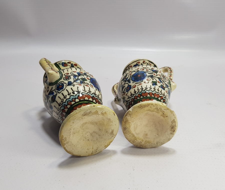 OSMANLI DÖNEMİ ÇOK NADİR KÜTAHYA ÇİFT VAZO