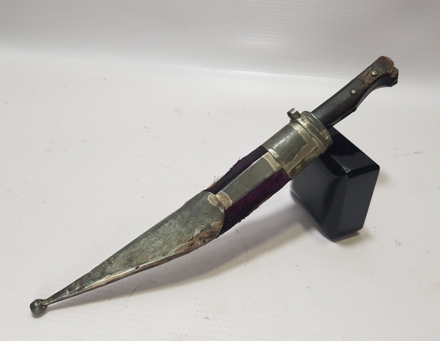 OSMANLI DÖNEMİ MEŞHUR BURSALI REMZİ USTA DAMGALI EL YAPIMI BİTİRİM SALLAMASI - KABADAYI KAMASI