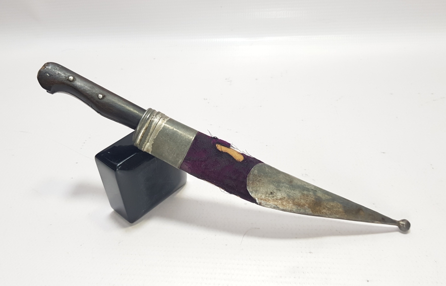 OSMANLI DÖNEMİ MEŞHUR BURSALI REMZİ USTA DAMGALI EL YAPIMI BİTİRİM SALLAMASI - KABADAYI KAMASI