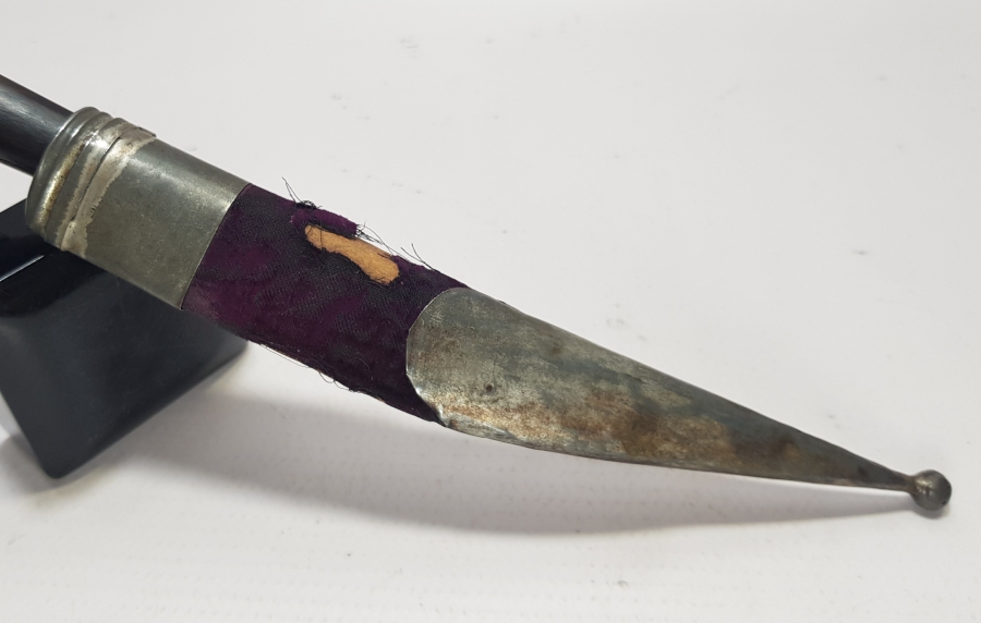 OSMANLI DÖNEMİ MEŞHUR BURSALI REMZİ USTA DAMGALI EL YAPIMI BİTİRİM SALLAMASI - KABADAYI KAMASI