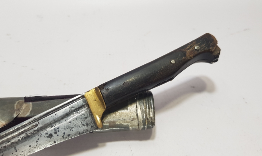 OSMANLI DÖNEMİ MEŞHUR BURSALI REMZİ USTA DAMGALI EL YAPIMI BİTİRİM SALLAMASI - KABADAYI KAMASI