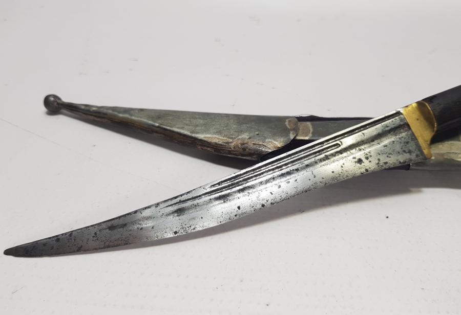 OSMANLI DÖNEMİ MEŞHUR BURSALI REMZİ USTA DAMGALI EL YAPIMI BİTİRİM SALLAMASI - KABADAYI KAMASI