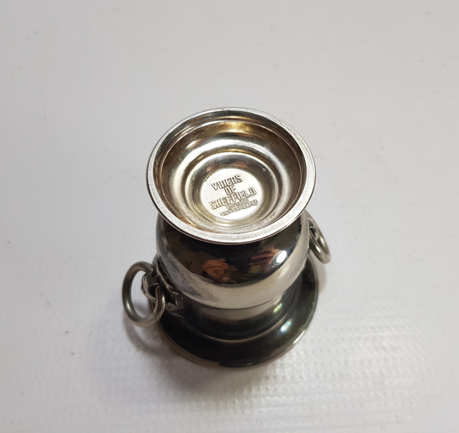 GÜMÜŞ KAPLAMA ANTİKA SHEFFIELD HAVYARLIK