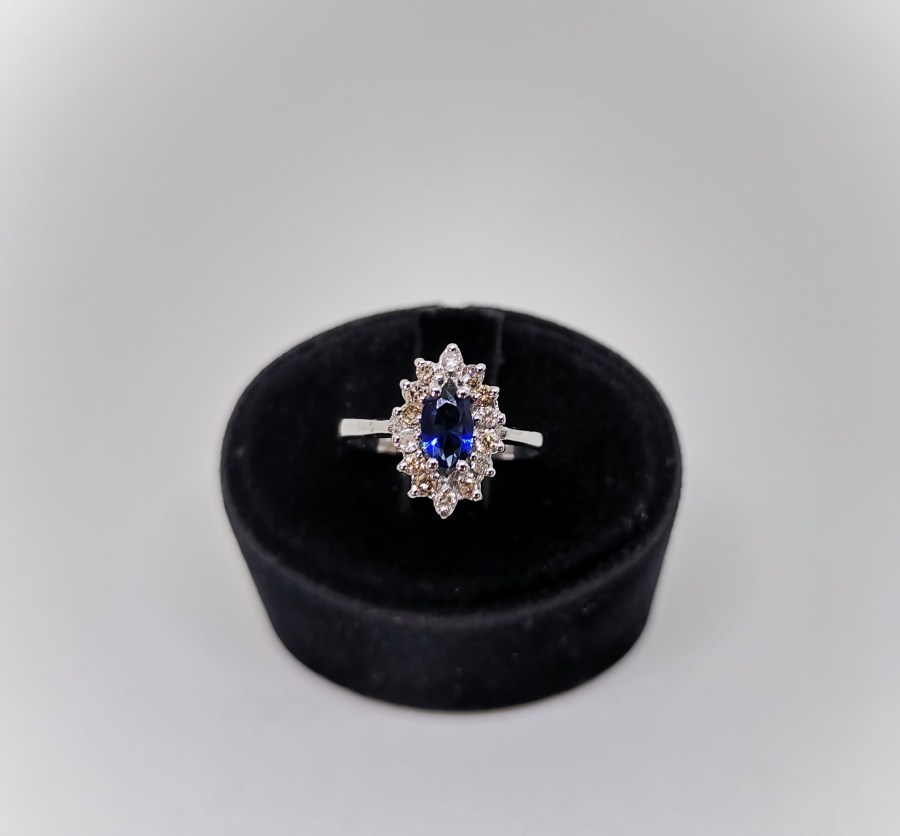 GÜNEŞ MEKİK MODELİ PIRLANTA YÜZÜK