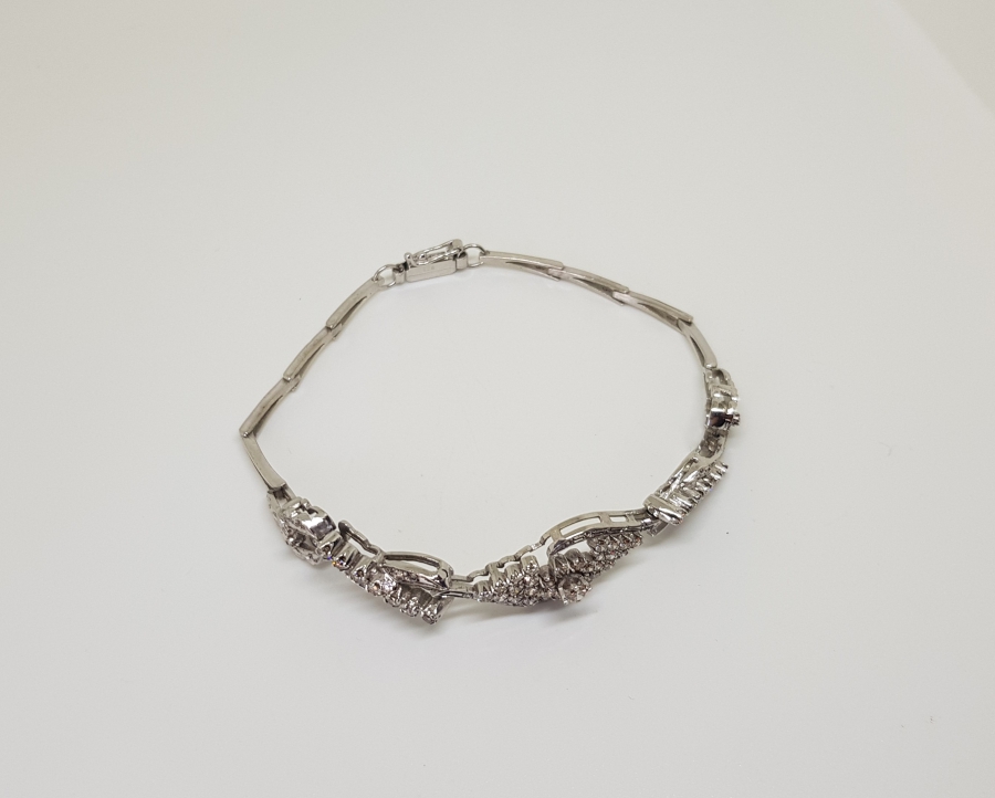 PIRLANTA TAŞLI YERLİ MODEL BİLEKLİK