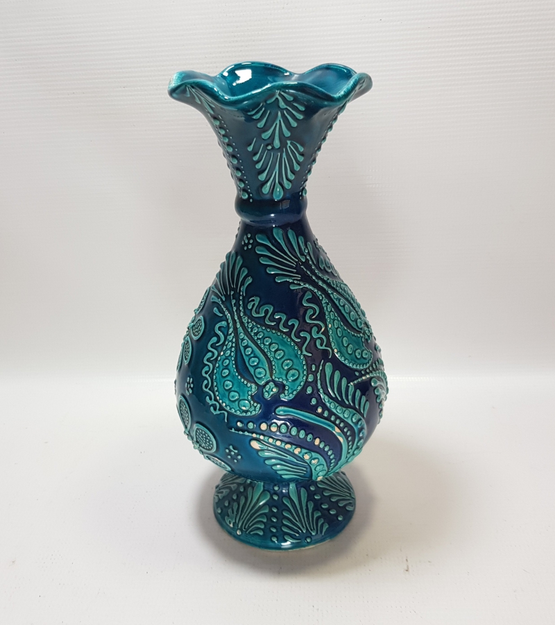 KABARTMA İŞÇİLİKLİ KÜTAHYA VAZO