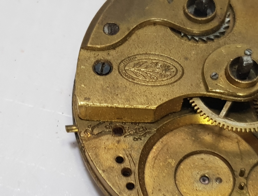 ÜZERİ OSMANLICA YAZILI OSMANLI DÖNEMİ CEP SAATİ MAKİNESİ