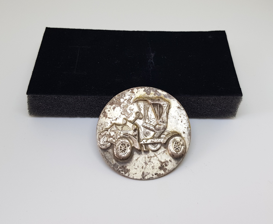 GÜMÜŞ KAPLAMA ANTİKA PLAKET PARÇASI