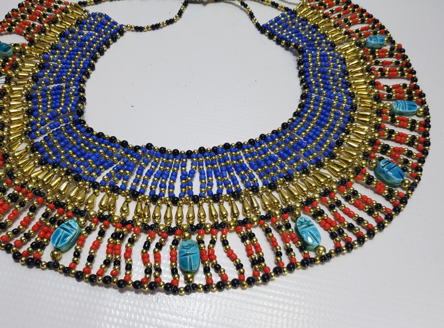 MISIR YAPIMI BÜYÜK BOY ANTİKA GERDANLIK