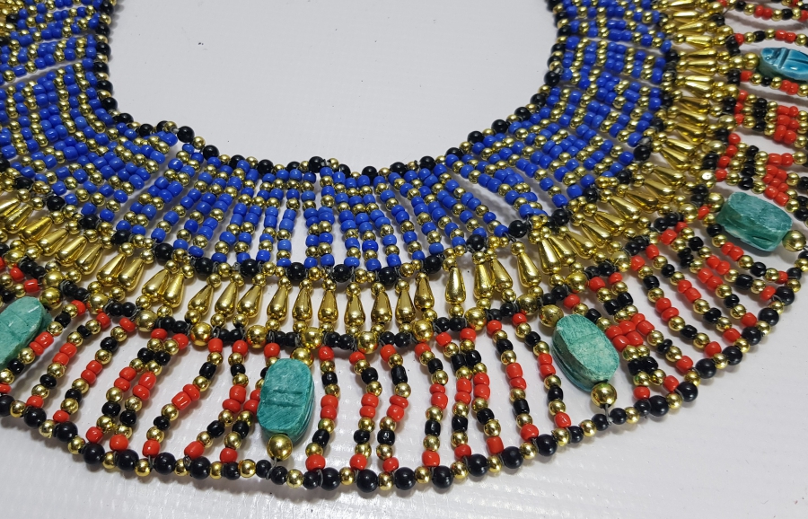 MISIR YAPIMI BÜYÜK BOY ANTİKA GERDANLIK