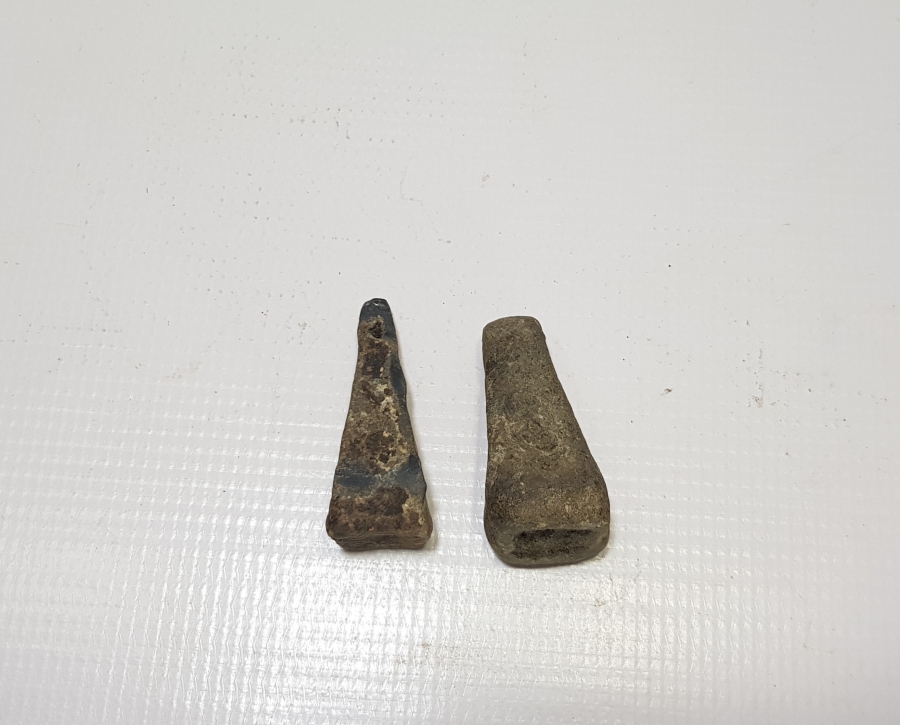 İKİ ADET ANTİKA KURŞUN BALIKÇI AĞIRLIĞI