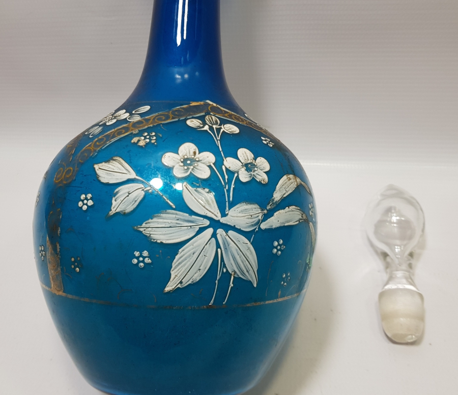 OSMANLI DÖNEMİ KOPARMA İŞÇİLİKLİ VE MİNELİ NADİR FORMDA KARAF