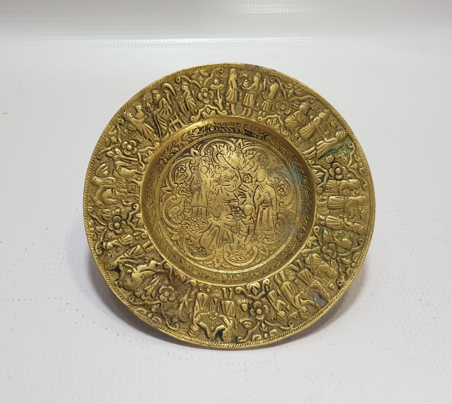 KABARTMA İŞÇİLİKLİ ANTİKA PİRİNÇ İKRAMLIK